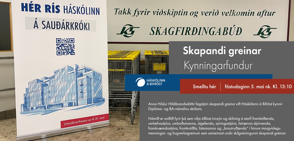 Kynning á skapandi greinum við Háskólann á Bifröst