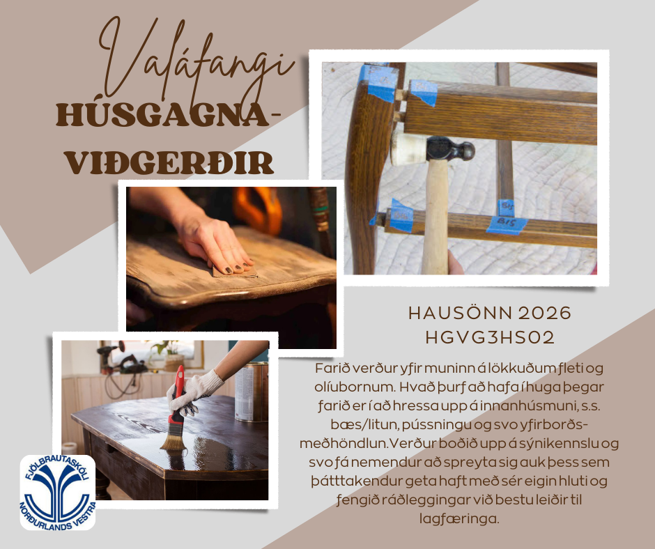 Húsgagnaviðgerðir auglýsing