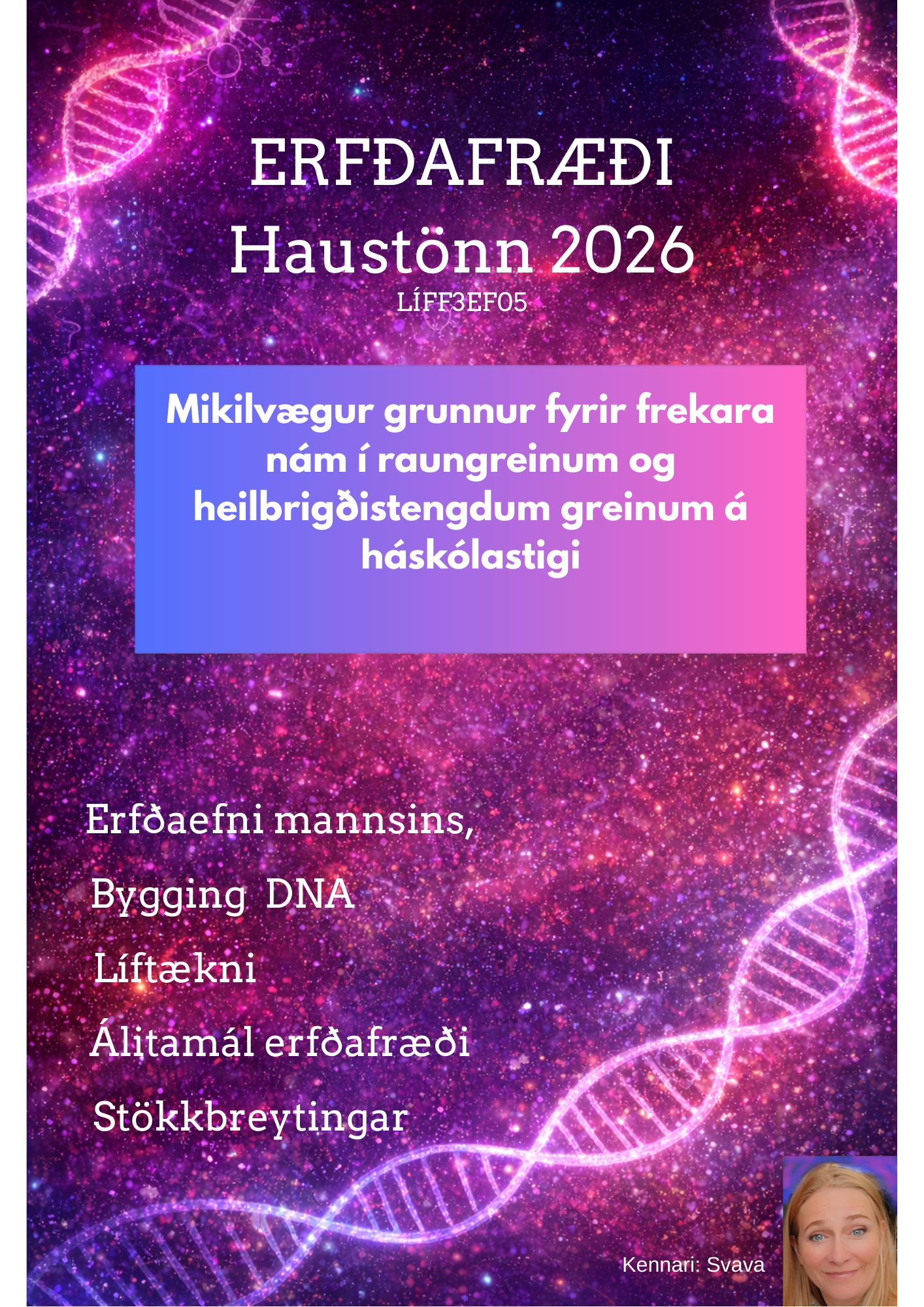 Erfðafræði auglýsing