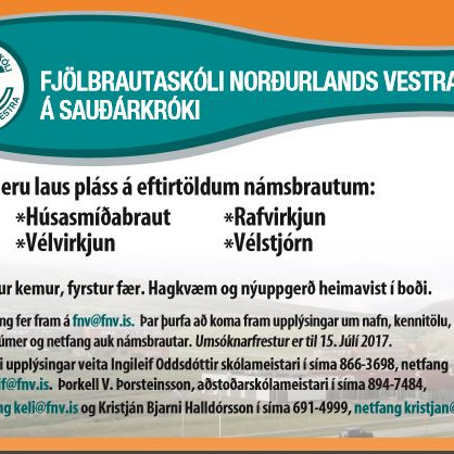 Laus pláss á iðnnámsbrautum í FNV