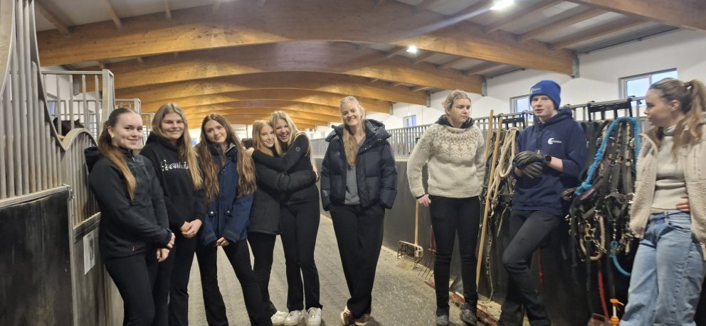 Vettvangsferð nemenda hestabrautar