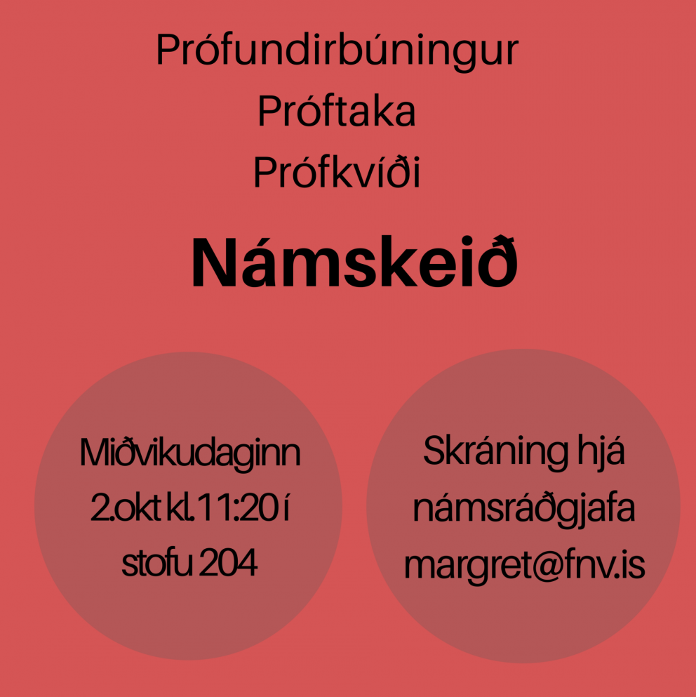 Námskeið: Prófundirbúningur