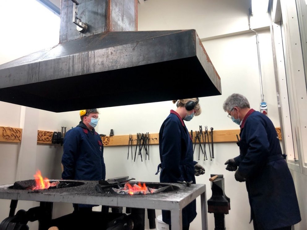 Frá eldsmíðanámskeiði