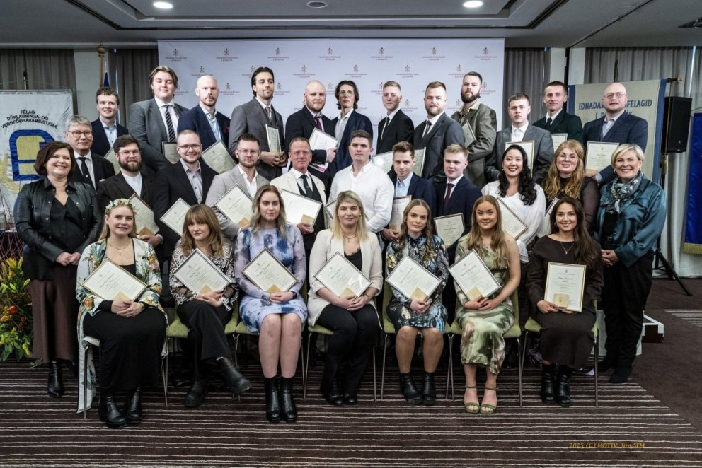 Verðlaunahafar á nýsveinahátíð 2025