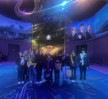 Hópurinn á Harry Potter safninu