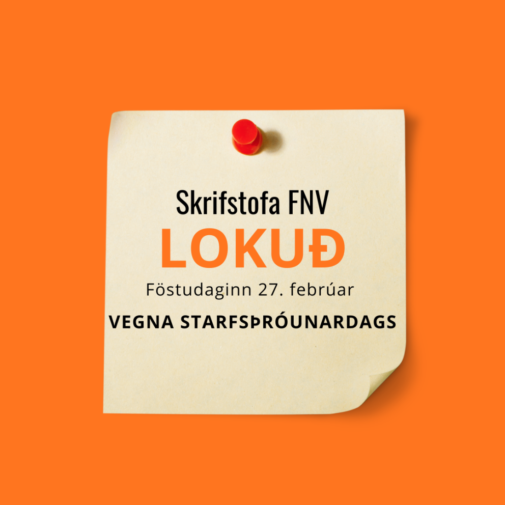 Starfsþróunardagur starfsfólk föstudaginn 27. febrúar