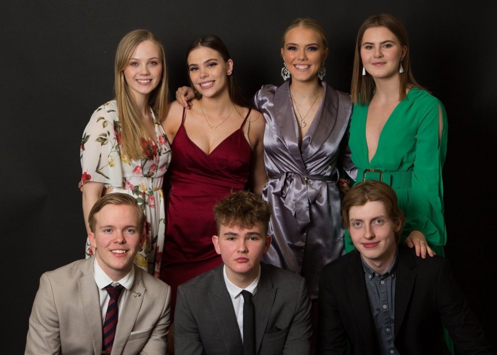 Fráfarandi stjórn Nemendafélagsins