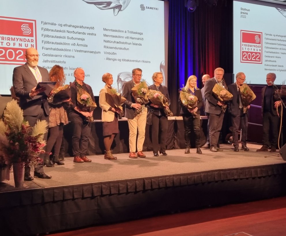 Frá afhendingu viðurkenninga