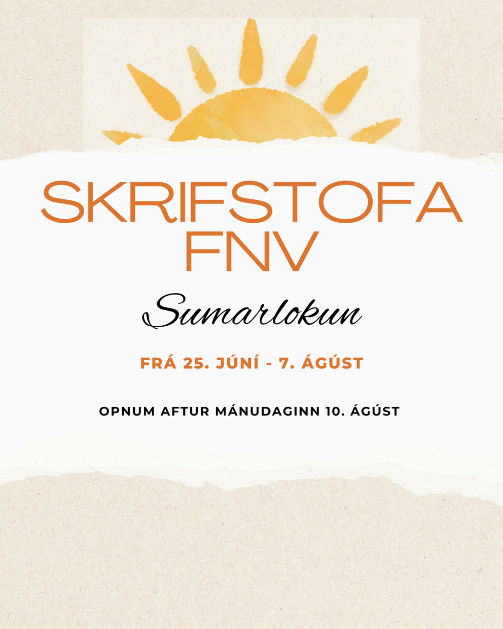 Sumarlokun skrifstofu FNV