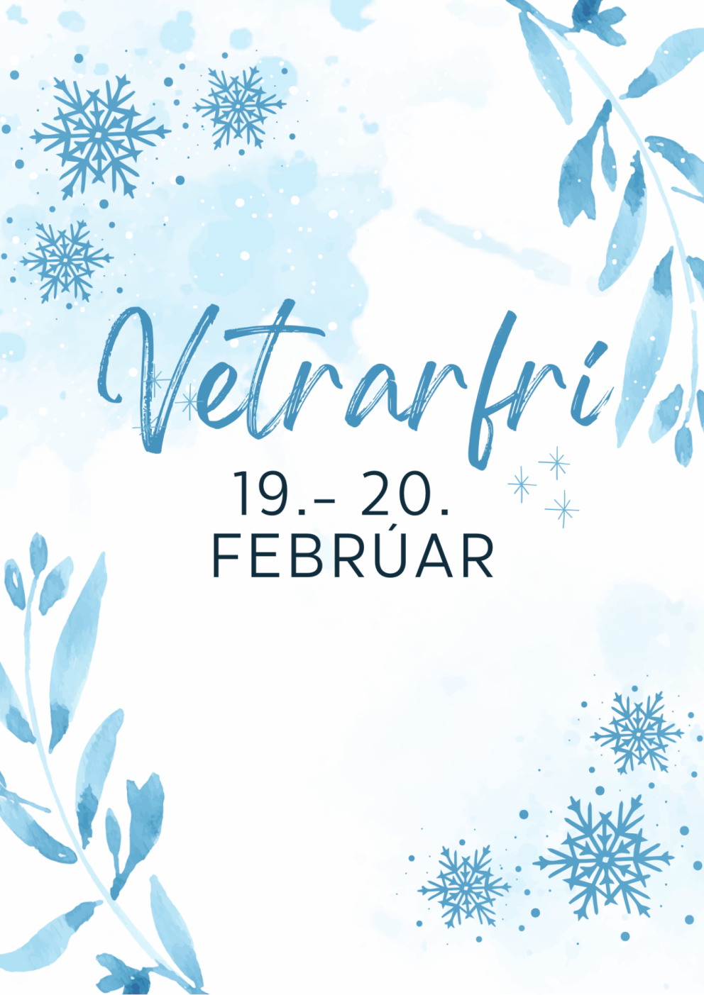 Vetrarfrí 19.- 20. febrúar