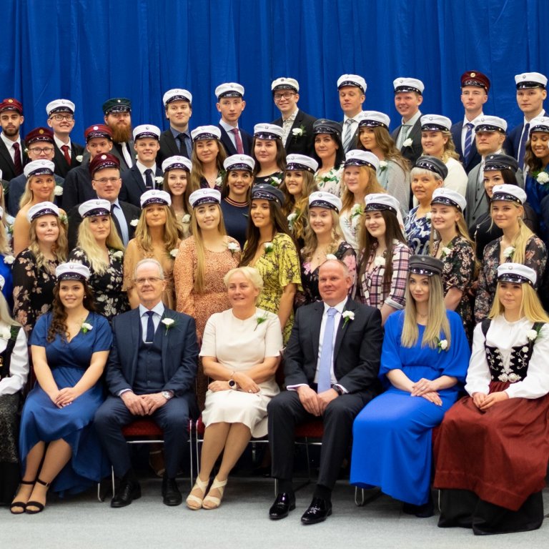 Mynd frá brautskráningu 2020