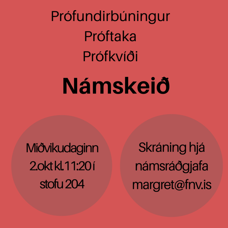 Námskeið: Prófundirbúningur