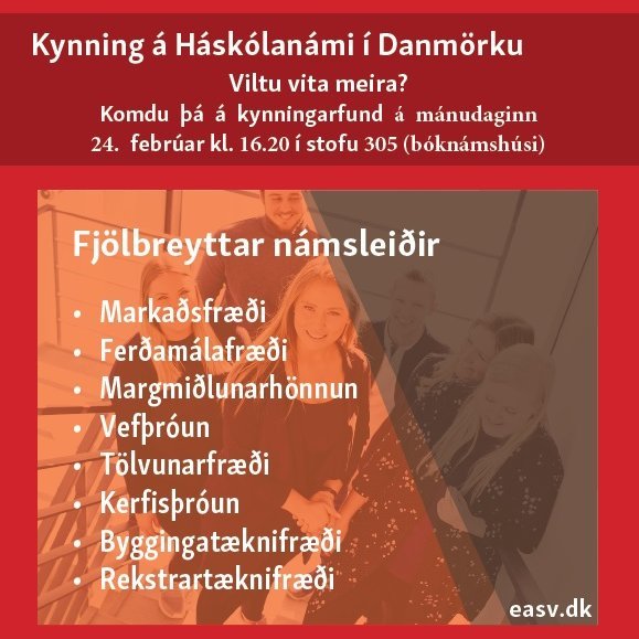Kynning á háskólanámi í Esbjerg
