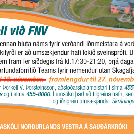 Auglýsing um meistaraskóla