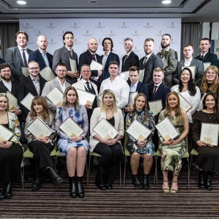 Verðlaunahafar á nýsveinahátíð 2025