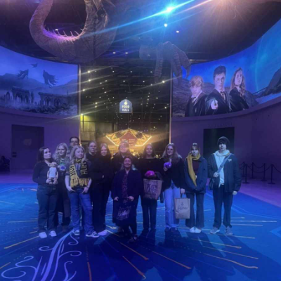 Hópurinn á Harry Potter safninu