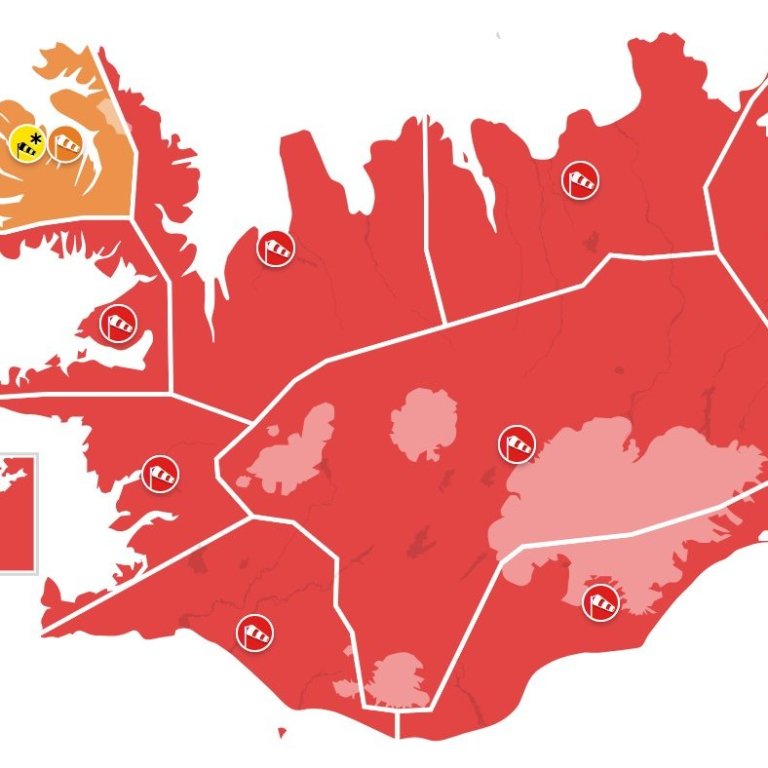 Mynd með frétt (skjáskot af vedur.is)